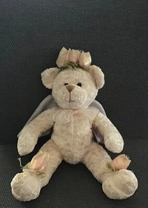Oswald Sealy Plush Bear Belinda w Rose Buds and Wings - Picture 1 of 5