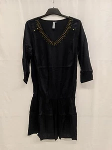 Damen Kleid Shirtkleid Sommerkleid Strandkleid NEU schwarz RAINBOW Größe 36 - Bild 1 von 1