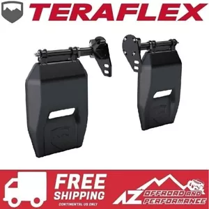 TeraFlex Rear Quick Release Transit Mud Flap Kit for 07-18 Jeep Wrangler JK JKU - Picture 1 of 5