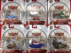 NEW 2023 DISNEY CARS 1/55 SCALE CHRISTMAS HOLIDAY CARS SET OF 6 - Picture 1 of 1