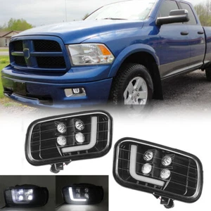 Für 2009-2012 Dodge RAM 1500 2500 3500 LED Nebelscheinwerfer mit Tagfahrlicht - Picture 1 of 14