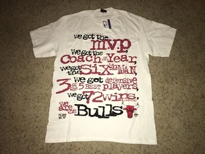 T-Shirt Chicago Bulls Michael Jordan MVP 72 gewinnt Vintage 1996 - Herren L *NEU!* - Bild 1 von 6