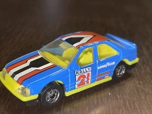Minty Loose Hot Wheels Blue Peugeot 405 w/ Black walls- BW - 1990 Malaysia Base - Picture 1 of 6