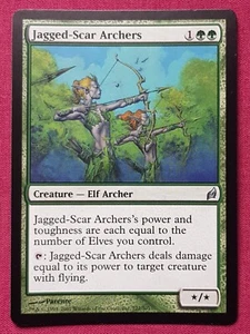 Magic The Gathering LORWYN JAGGED-SCAR ARCHERS green card MTG - Picture 1 of 2
