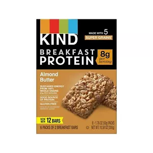 KIND Breakfast Healthy Snack Bar Almond Butter Gluten Free Breakfast Bars 8g ... - Picture 1 of 8