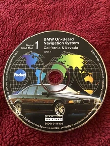 BMW NAVIGATION SYSTEM CD DIGITAL ROAD MAP CALIFORNIA NEVADA DISC 1 2001.1 MK3 ✅ - Picture 1 of 10