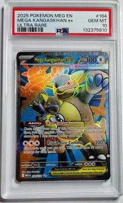 2025 POKEMON MEG EN-MEGA EVOLUTION ULTRA RARE #164 MEGA KANGASKHAN EX PSA 10 - Image 1 of 2