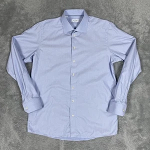 Eton Contemporary Dress Shirt Men's 43 / 17 Purple Geometric Button Up Cotton - Picture 1 of 11