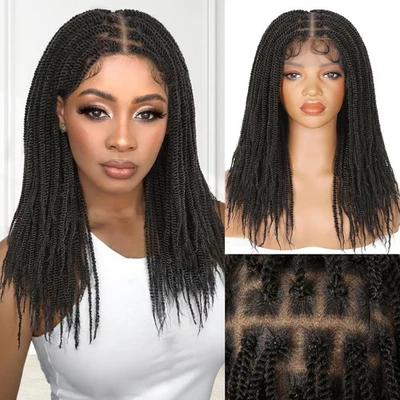 全花边编织假发 20 英寸无结编织无毛发假发 — 第 1/4 张图片