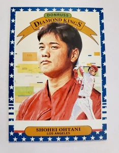 Shohei Ohtani 2019 Donruss Diamond Kings INDEPENDENCE DAY SP #14 2nd Year - Bild 1 von 2