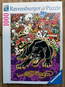 Puzzle Ed Hardy Black Panther 1000 pezzi (Ravensburger, 2009) RARO NUOVO - Foto 1 di 7