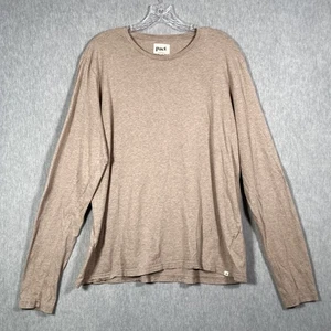 PACT Luxe Stretch Jersey Slim Tee Damen XL Khaki Hellbraun Langarm - Bild 1 von 17