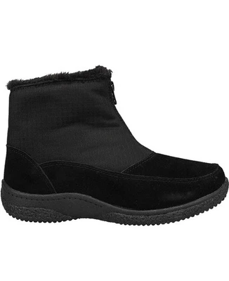 Botas al Tobillo Propet Hedy Cuero Gamuza Negras Impermeables Cremallera Frontal 11 Ripstop Foto 1 de 4