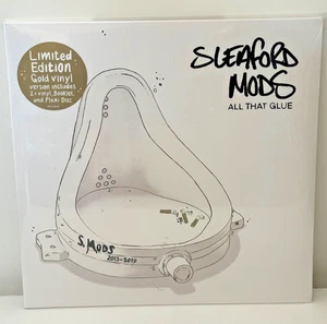 Sleaford Mods All That Glue 2xLP Ltd Edition Gold Vinyl with Flexi and Extras - Picture 1 of 2