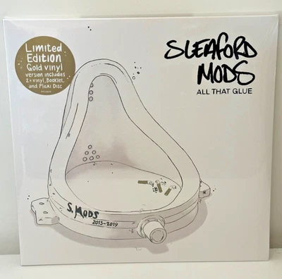 Sleaford Mods All That Glue 2xLP Ltd Edition Gold Vinyl with Flexi and Extras - Image 1 of 2