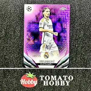 TOPPS CHROME UEFA JAPANESE 2023-24 LUKA MODRIC /125 PINK MOJO REFRACTOR - Picture 1 of 2