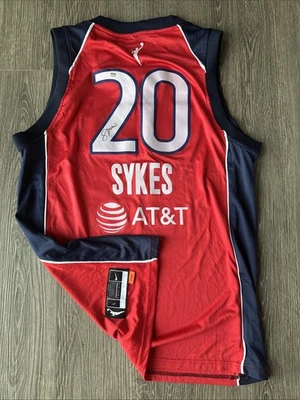 Brittney Sykes Washington Mystics Autograph Signed Jersey! Psa Coa  - Image 1 of 3