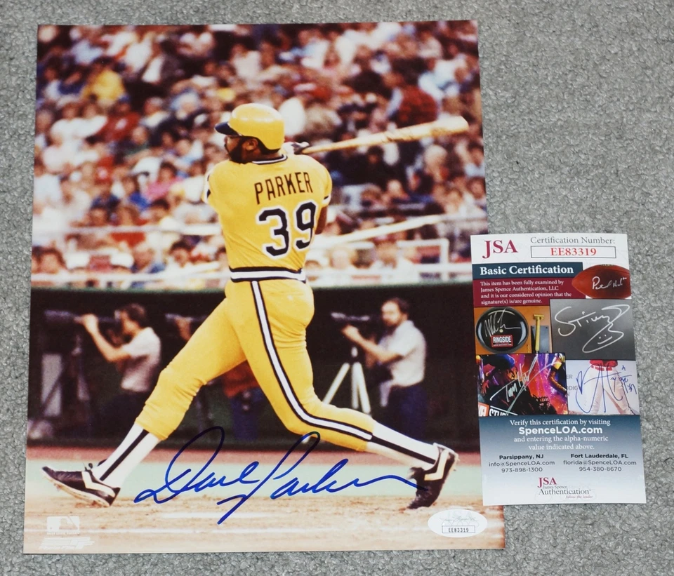DAVE PARKER Signed PITTSBURGH PIRATES 8x10 Photo + JSA COA 83319 - Image 1 of 1