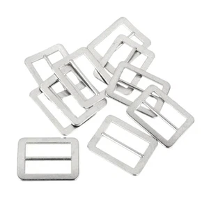 Practical Metal Strap Slides 10Pcs for Adjustable Belts and Collars - Picture 1 of 4