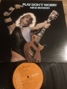 MICK RONSON PLAY DONT WORRY A1/B1 1st UK PRESS EXCELLENT CONDITION - Picture 1 of 3