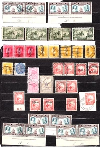 NEW ZEALAND #61,186,197,238, 1882-1940 Selected (2/- x5 are Perf 14x13.5) Used - Picture 1 of 2