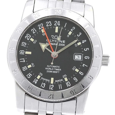 GLYCINE airman 2000 3764 GMT date black Dial Automatic Men's Watch_883228 - image 1 of 4