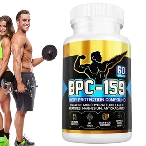 Cápsulas de péptidos BPC-159 - Mezcla con monohidrato de creatina, magnesio sin gluten - Imagen 1 de 11