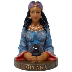 Gitana 10" Guía Espiritual Resin Figur Zigeunerin blaues Kleid - Bild 1 von 3
