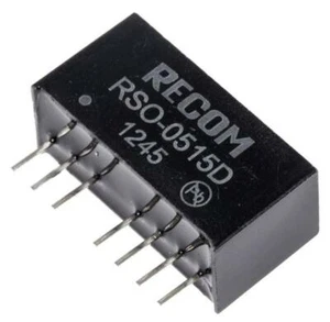 1x RSO-0515D Recom Dual Output isolierter DC-DC-Wandler VIN 4,5 V-9V V VOUT ±15 V 1 W - Bild 1 von 1