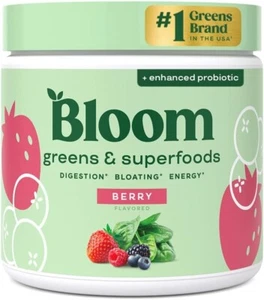 3X Bloom Greens and Superfoods - Berry Powder - 90 Servings - Sealed - Picture 1 of 1