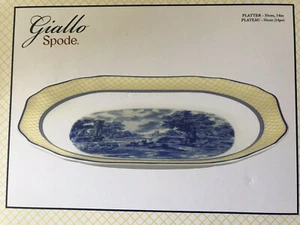 SPODE GIALLO 14" RECTANGULAR PLATTER NEW IN BOX MADE IN ENGLAND - Picture 1 of 4
