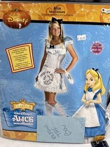 Costume Disney By Disguise Alice Wonderland taglia media 8-10 adulto manca fiocco - Foto 1 di 8