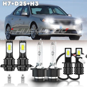 For 2004-2007 Saab 9-3 HID/LED Bombillas de faro alto/bajo+Kit de luz antiniebla - Picture 1 of 16