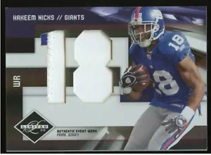 2009 Leaf Limited Hakeem Nicks Prime Patch #21 6/10 - Bild 1 von 2