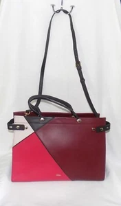 Bolso de Mano Furla "Lady M" Colorblock Grande Cuero Doble Asa, Correa Extraíble - Imagen 1 de 15