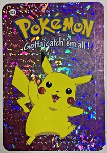 Pikachu #025 2000 Pokémon Vending Prism Holo Sticker Card - Picture 1 of 2