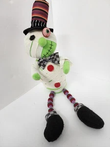Mummy Shelf Sitter Halloween Plush Decoration Monster Bead Legs - Picture 1 of 12