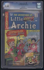 LITTLE ARCHIE #42 CGC 9.4 RARE HIGHEST CENSUS 1967 ROCK N ROLL COVER - Picture 1 of 2