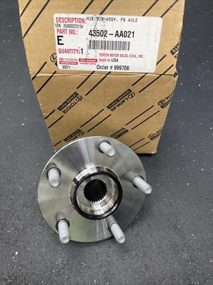 Buje de rueda delantera izquierda o derecha Toyota Camry 2003-2017 genuino OEM 43502AA021 Foto 1 de 2