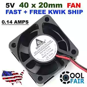 5v 40mm DC Cooling Fan 40x40x20mm 4020 2-Pin A41 - Picture 1 of 6