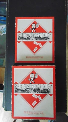 Monopoly Vintage Wartime 1940s Board Game With Cardboard Tokens - Image 1 of 4