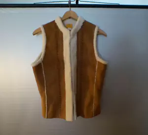 Vintage Ruby Rd. Tan Vest Size 14 Nice 100% Polyester - Picture 1 of 9
