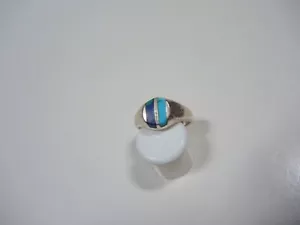Native American Hallmark Channel Multi Stone Sterling Ring size 5.5 - Picture 1 of 10