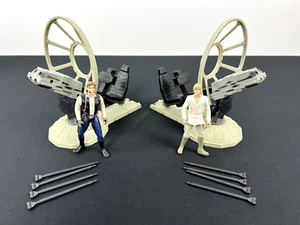 Hasbro Star Wars Luke Skywalker und Han Solo Gunner Station POTF2 komplett - Bild 1 von 6