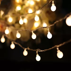10m 50LED Ball Christmas Tree Fairy String light Party Garland Lights Xmas Lamp - Picture 1 of 6