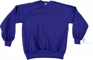 Nueva con etiquetas Sudadera Vintage Años 90 JERZEES Blanco Púrpura Cuello Redondo XL De Colección Hecha en EE. UU. NUEVO DE LOTE ANTIGUO - Imagen 1 de 9