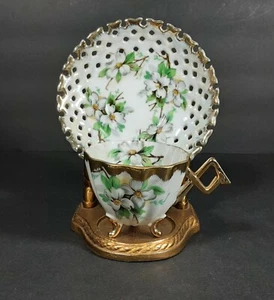 Tasse und Untertasse Set Blumenglanz - Bild 1 von 8