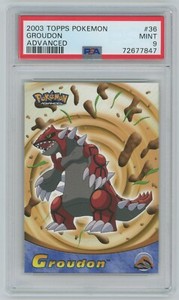 2003 Topps Pokemon Groudon Advanced  # 36 PSA 9 Mint
