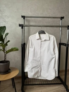 Vintage Brioni Striped Button Up Shirt Men's Size 41/16 Made In Italy - Picture 1 of 8