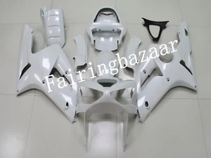 Kit de carenado de carrocería de inyección ABS blanco perla sólido adecuado para ZX6R 636 2003 2004 - Imagen 1 de 6